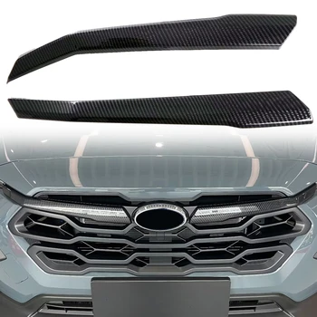 Za Subaru Crosstrek 2024 Avto Dodatki ABS Sprednja Maska Okrasni Pokrov Okvir Trim Barvah za Dekoracijo Trakov Letve 2PCS
