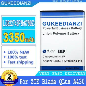 Zamenjava 3350mAh Mobilnega Telefona Baterije Za ZTE Blade QLux Q Lux A430 Smartphon Baterije 