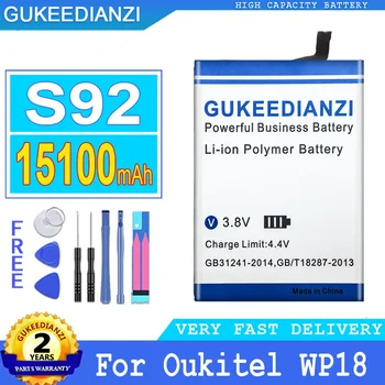 Zamenjava S92 (WP18) 15100mAh Mobilnega Telefona Baterije Za Oukitel WP18 Smartphon Baterije 