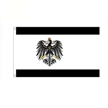 Zgodovinski Kraljestvu Prusije Pruski Nemčiji Zastavo Za Dekor 3X5FT Poliester