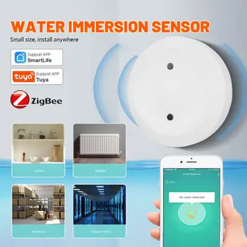 ZigBee TUYA Vode Detektor Poplav Senzor Rezervoar za Vodo Poln Vode Povezovanje Alarm Uhajanje Senzor Smart Life APLIKACIJO Oddaljeno Spremljanje