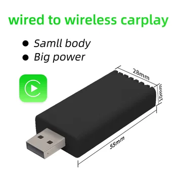 Žični Brezžični CarPlay Adapter za OEM Avtomobilski Stereo sistem Z USB Plug and Play Smart Link Telefon Samodejno Povezavo z CarPlay